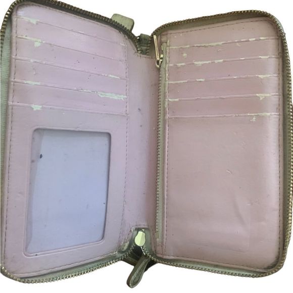 Coach leather floral wallet. - Picture 3 of 4